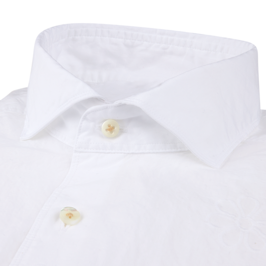Regular Cotton Shirt - White Pattern