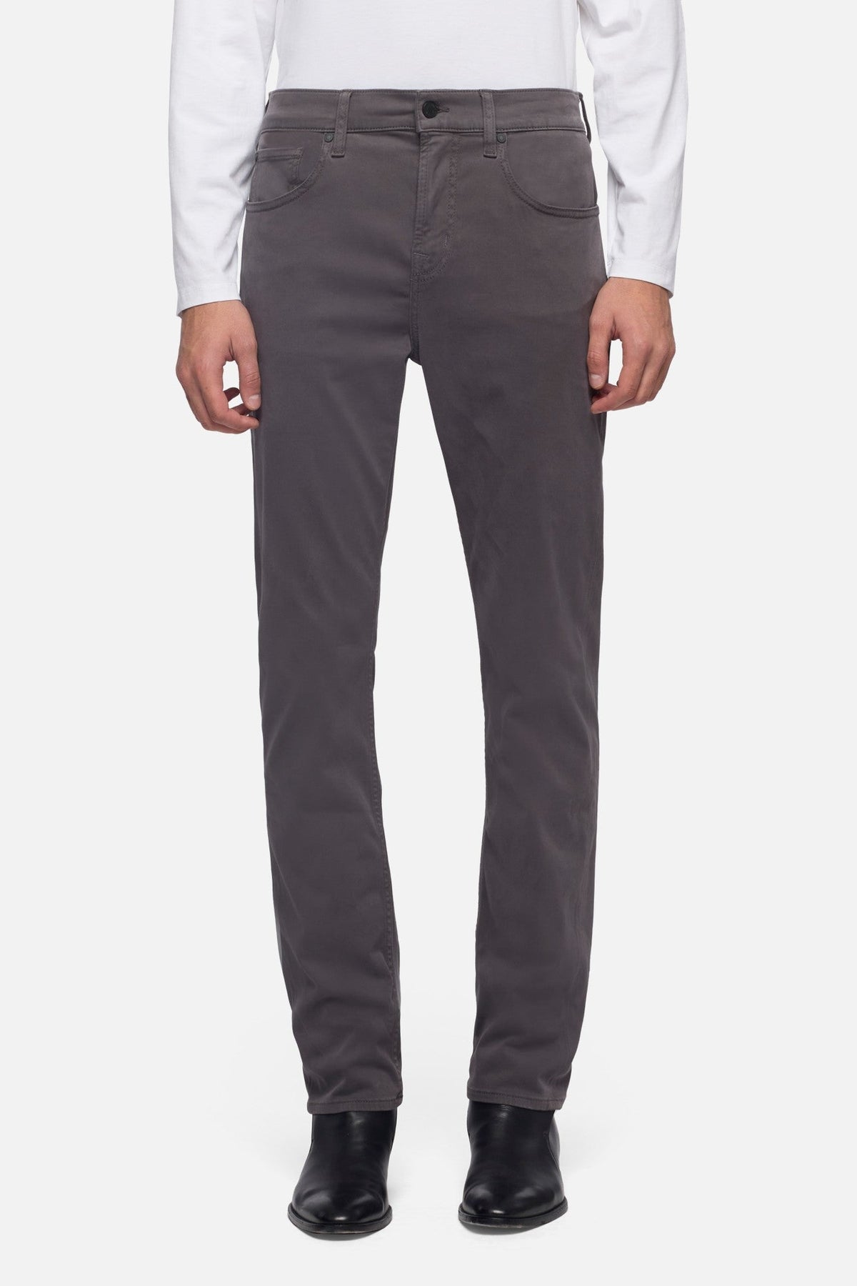 Slimmy Stretch Sateen Jeans - Gun Metal
