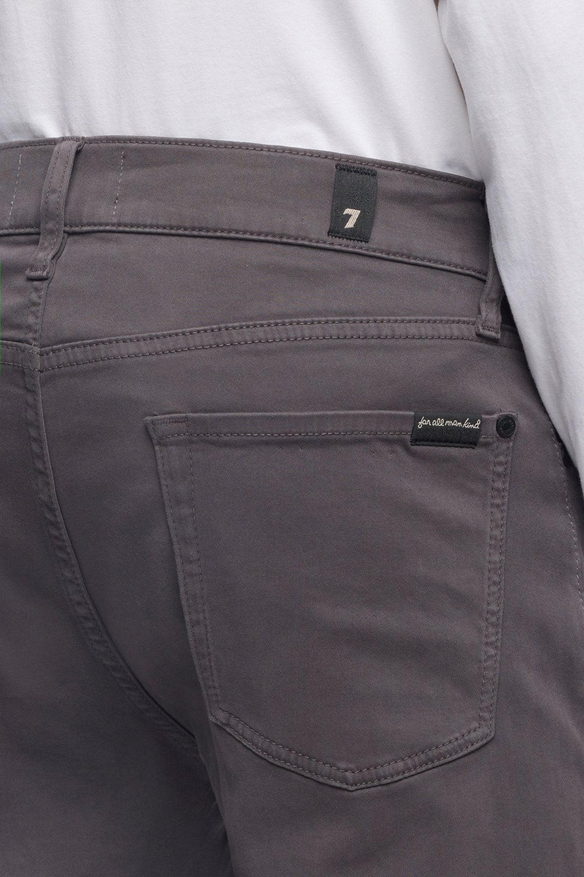 Slimmy Stretch Sateen Jeans - Gun Metal