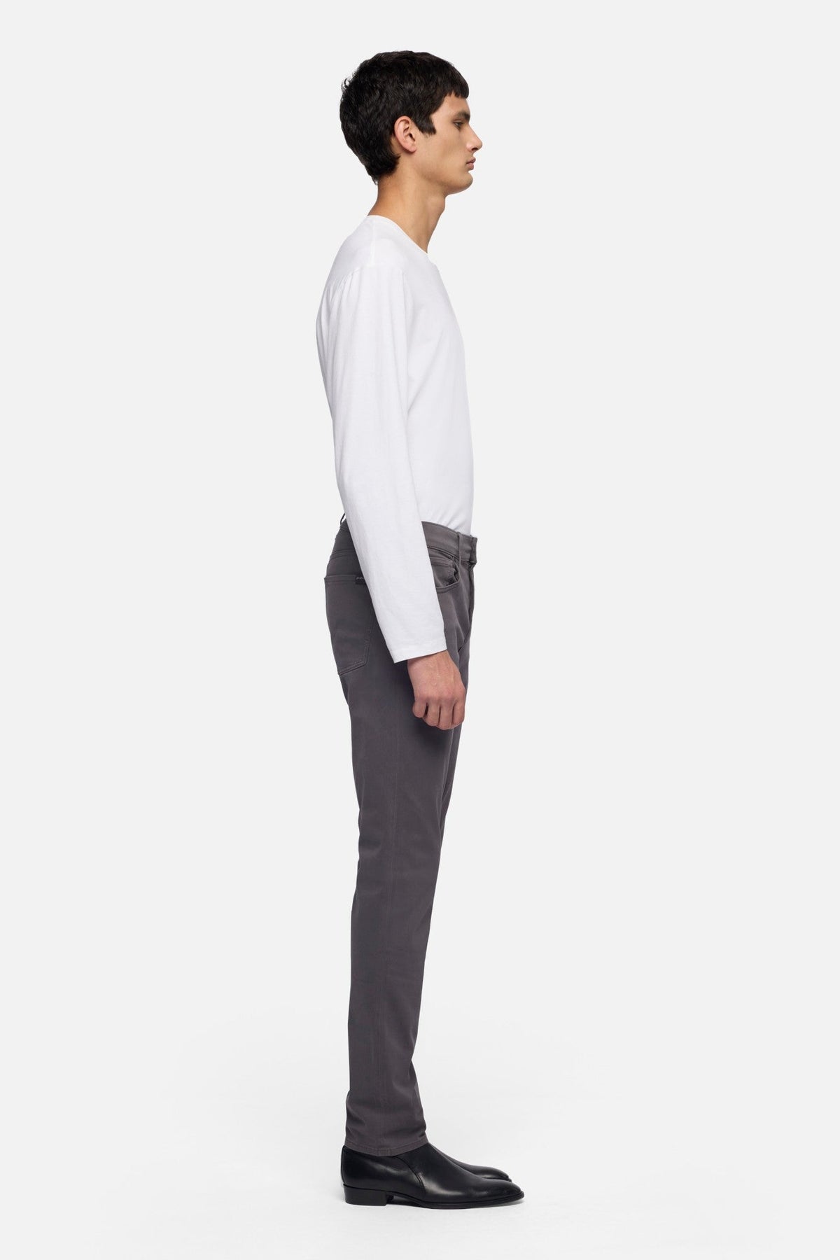 Slimmy Stretch Sateen Jeans - Gun Metal