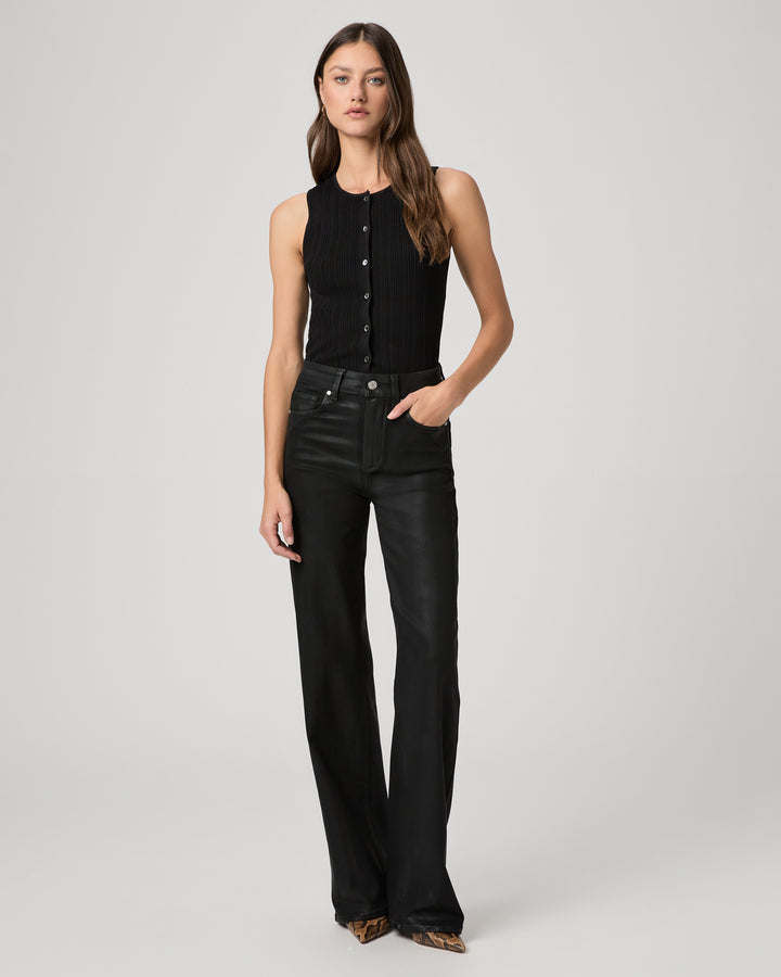 Sasha 32IN Jeans - Black Fog Luxe Coating