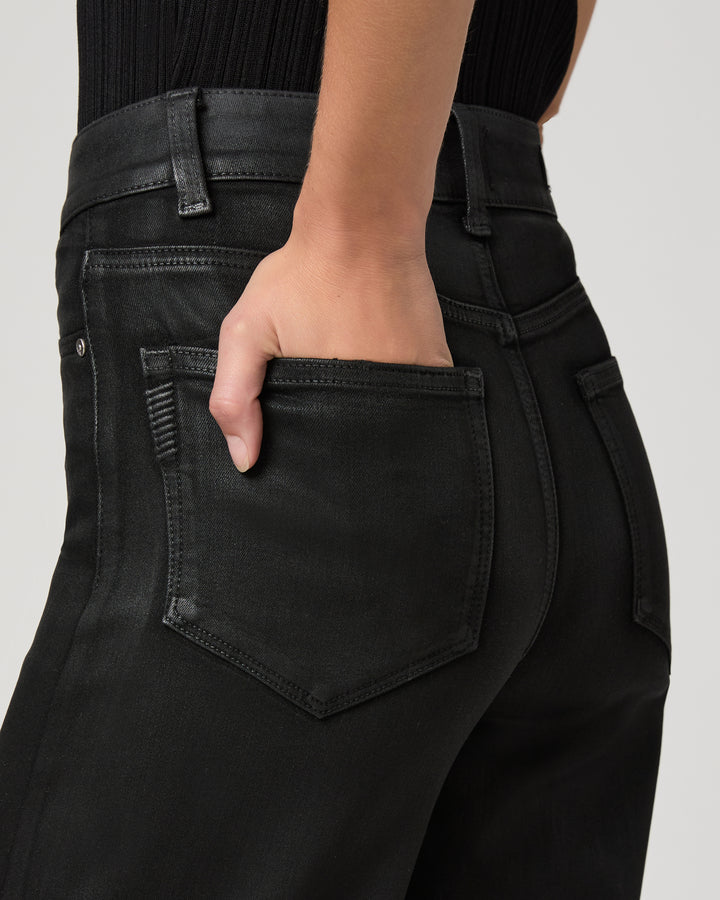 Paige Sasha 32IN Jeans - Black Fog Luxe Coating