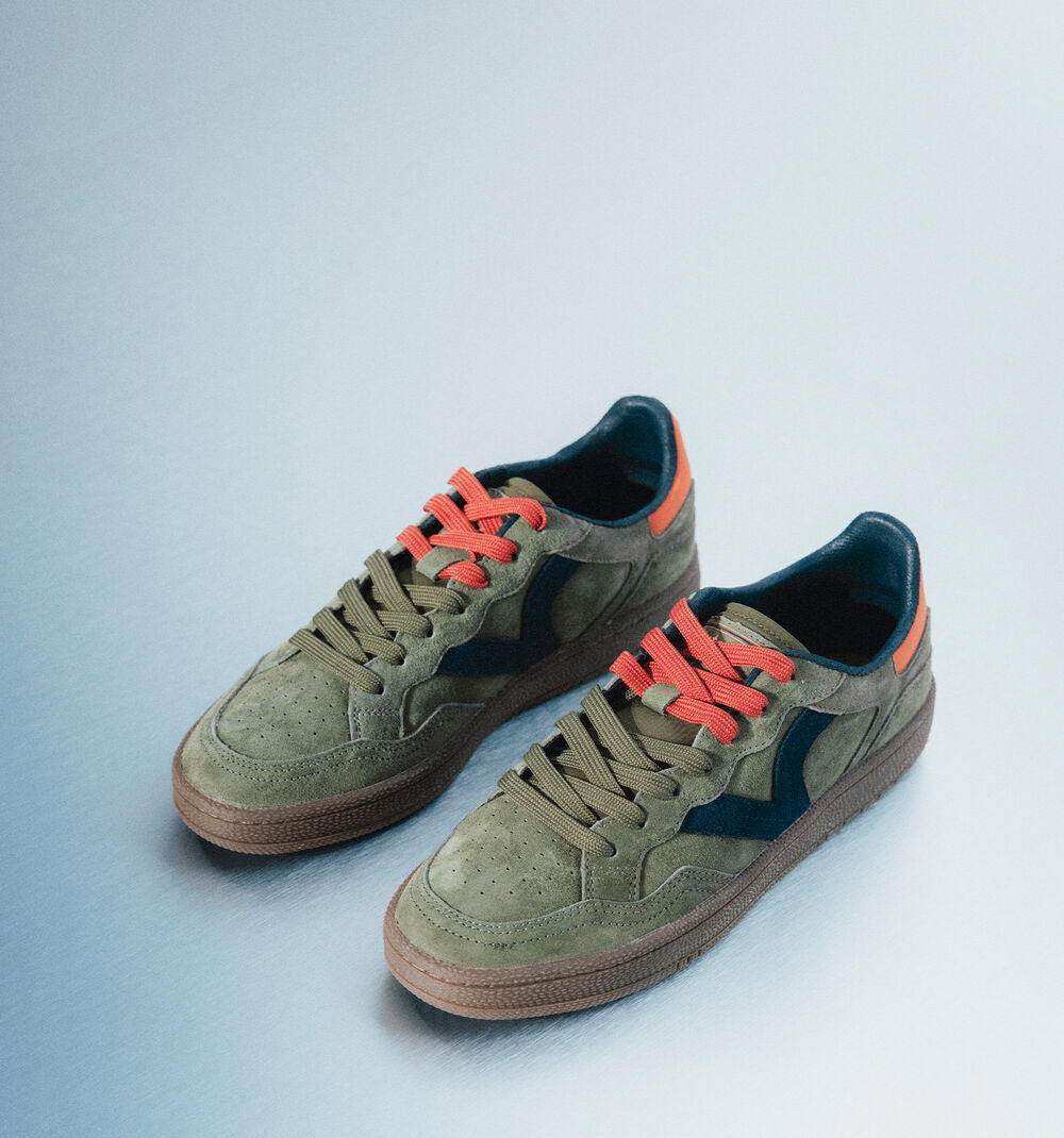 Victoria Smash-Suede Sneaker - Khaki