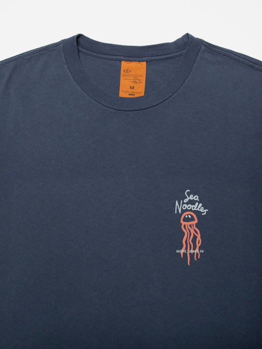 Roy Sea Noodles T-Shirt - Dark Blue