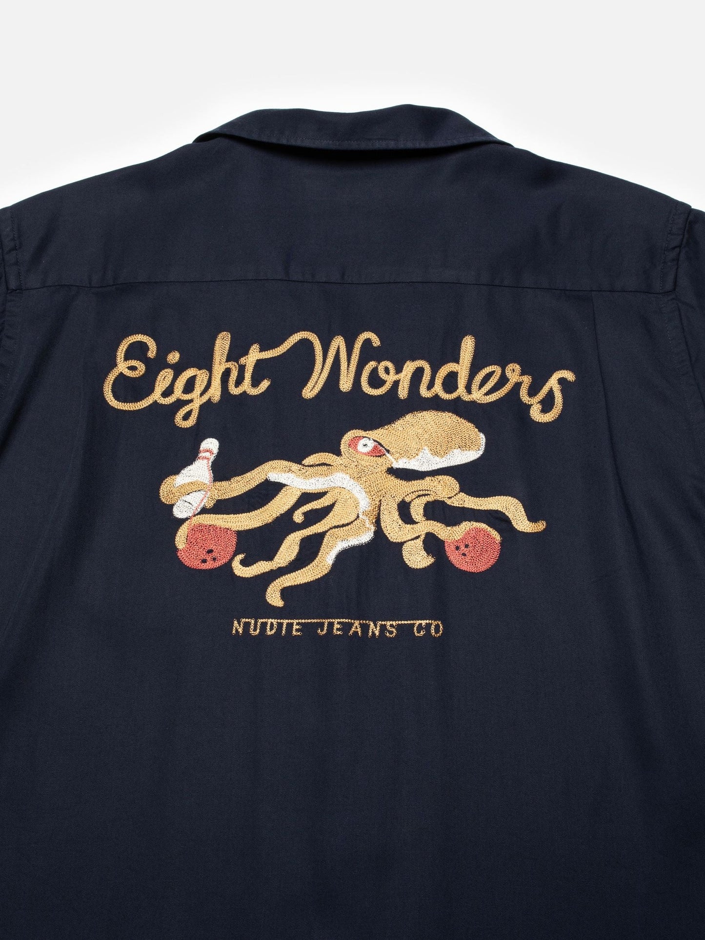 Arthur Bowling Shirt 8 Wonders - Navy