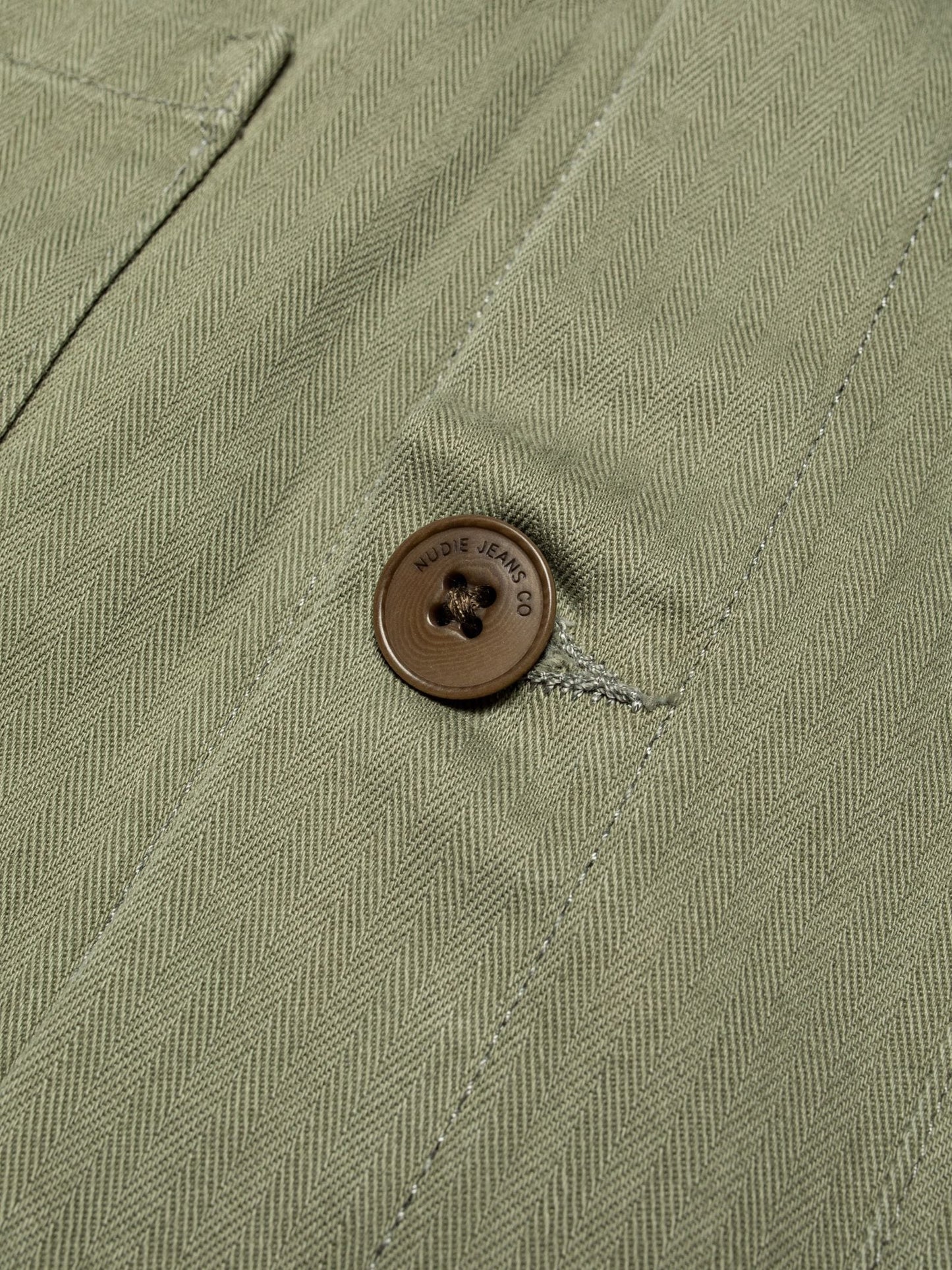 Buddy Chore Jacket Herringbone - Pale Green