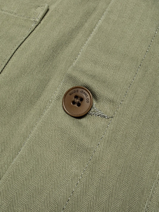 Buddy Chore Jacket Herringbone - Pale Green