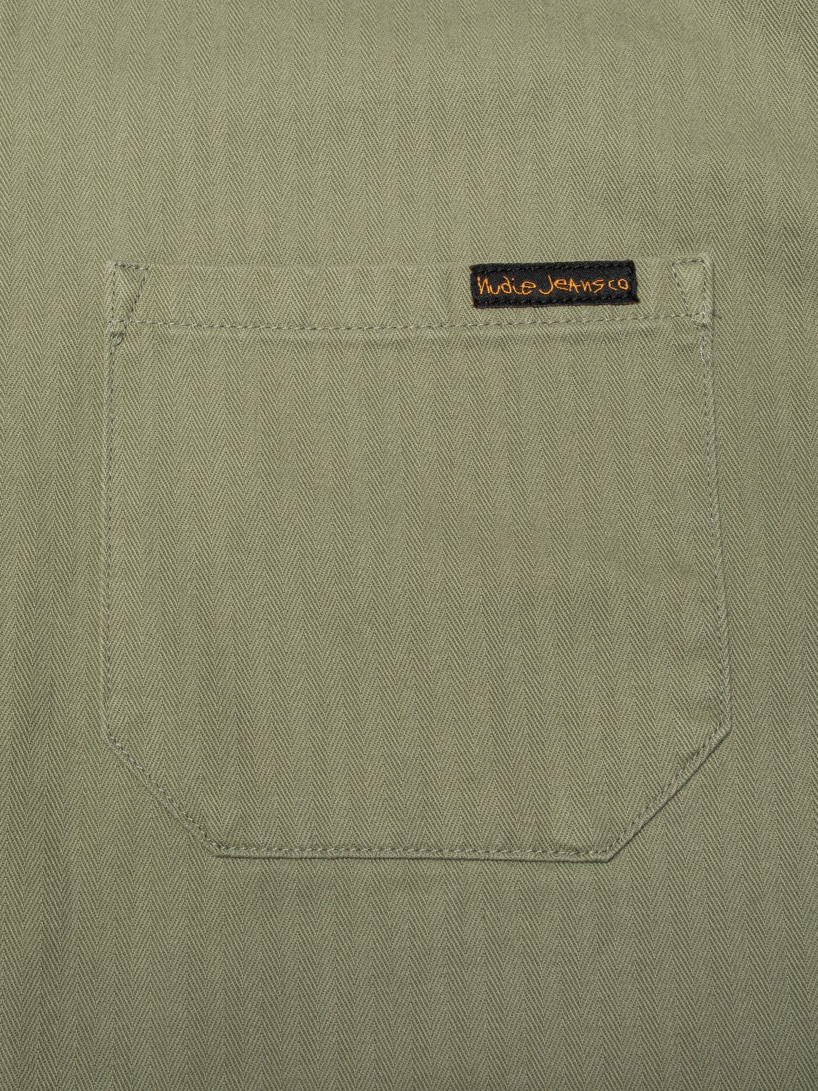 Nudie Buddy Chore Jacket Herringbone - Pale Green