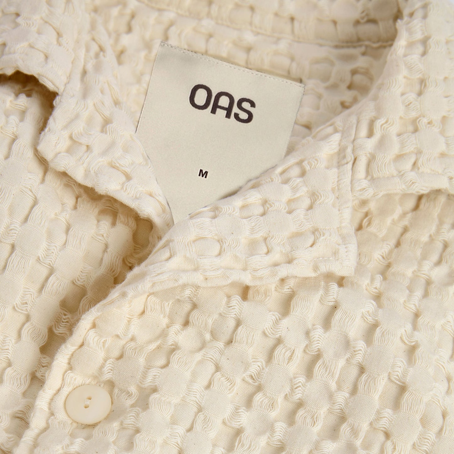 Cuba Waffle Shirt - Ecru