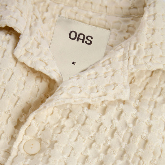 Cuba Waffle Shirt - Ecru