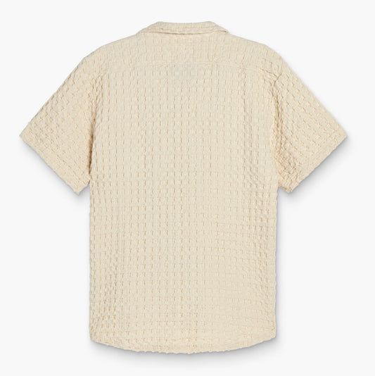 Cuba Waffle Shirt - Ecru