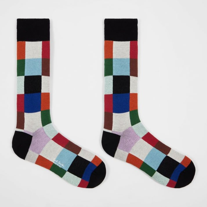 Norwich Check Socks - Black