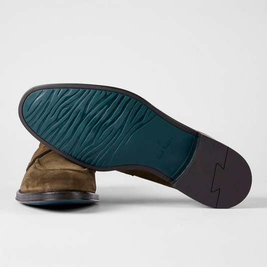 Pierce Suede Loafers - Olive Green