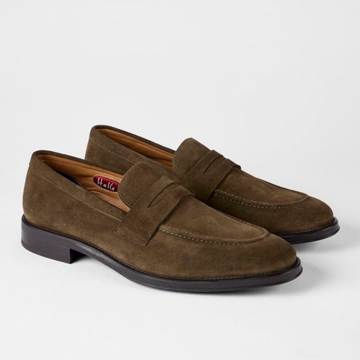 Pierce Suede Loafers - Olive Green