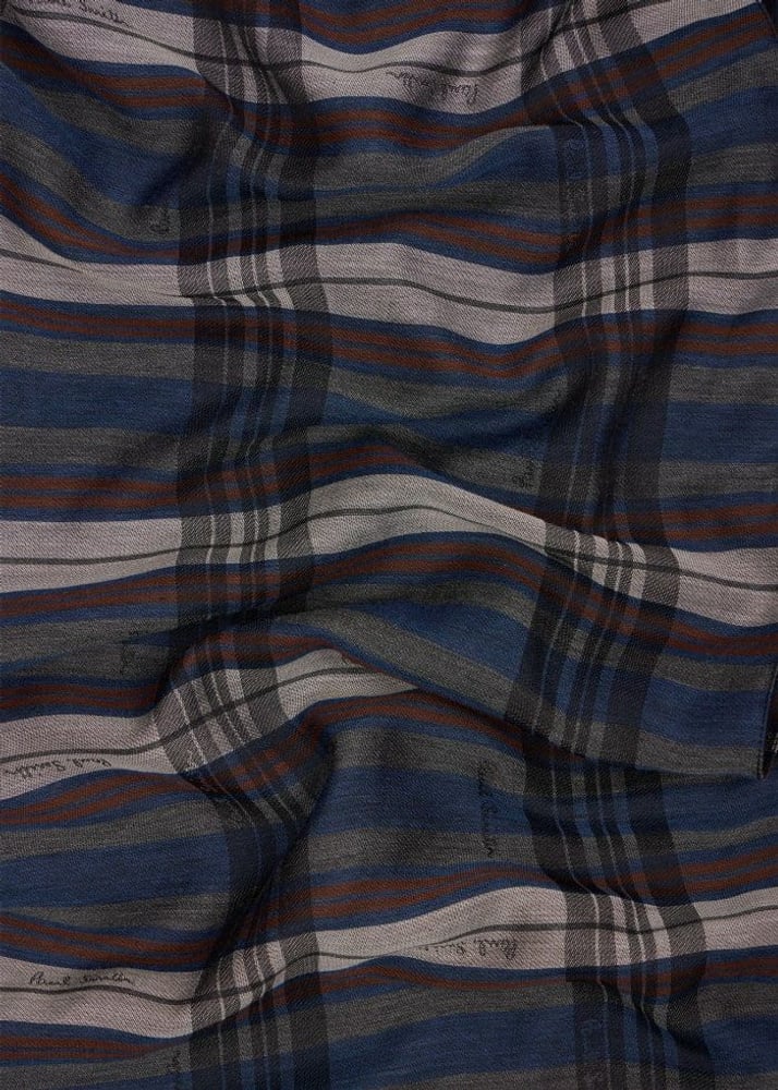 Lord Check Scarf - Navy