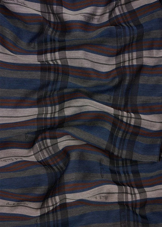 Lord Check Scarf - Navy