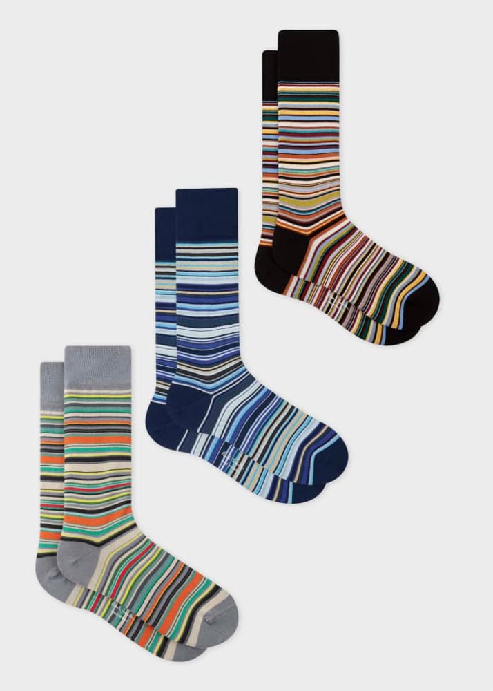 Sock 3PK Cracker Sig - Multicolour