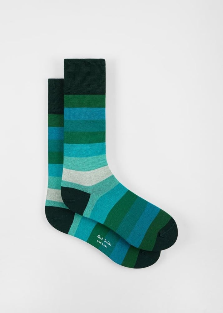Paul Mix Stripe Socks Three Pack - Multicolour
