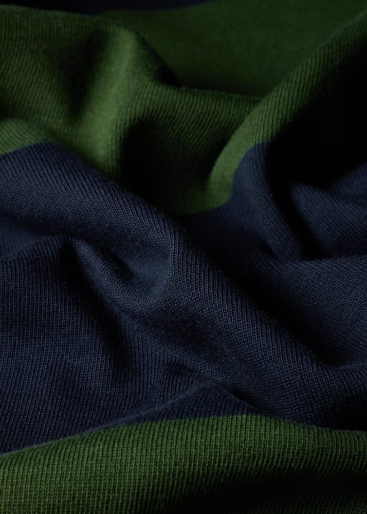 Paul Striped Oversized T-Shirt - Bottle Green