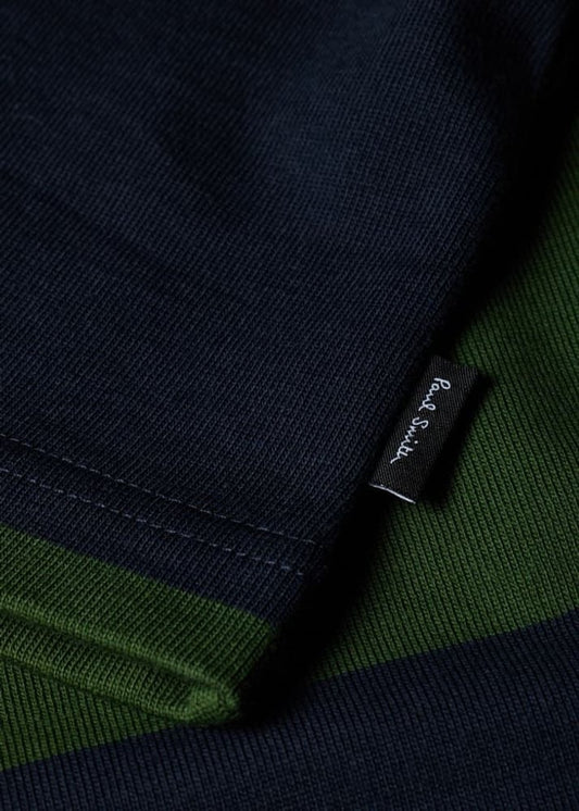 Striped Oversized T-Shirt - Bottle Green