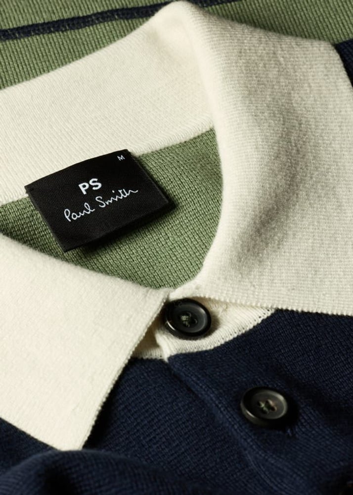 Paul Cotton-Blend Colour-Block Rugby Top - Navy