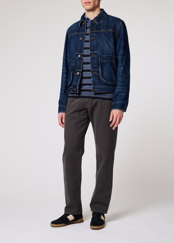 Denim Work Jacket - Crackle Wash