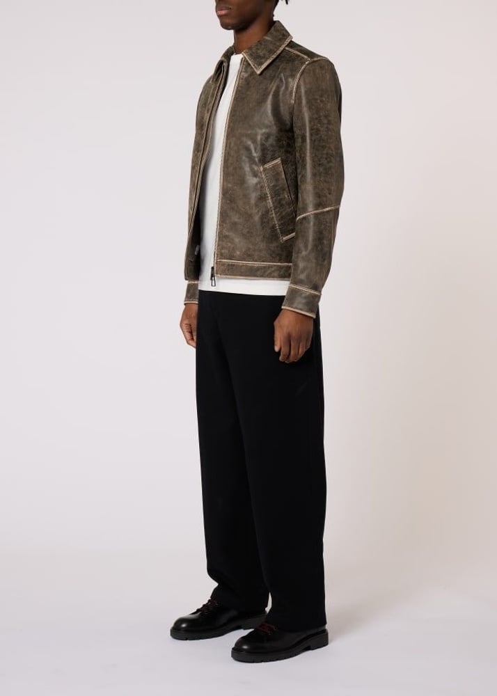 Paul Barrel Leg Chino - Black