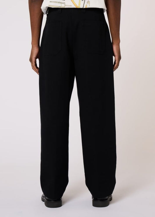 Barrel Leg Chino - Black