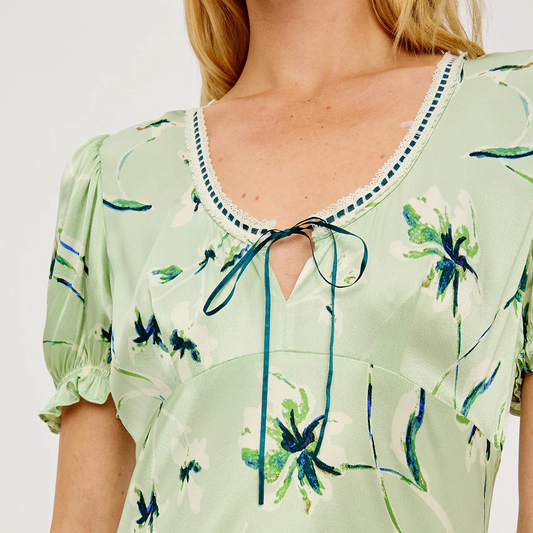 Allison Dress - Mint Linnea