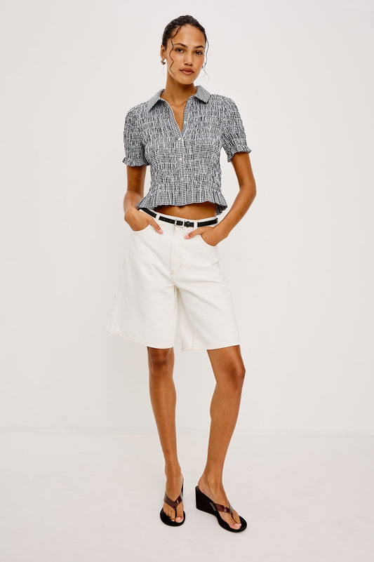 Alton Shirt - Black Gingham