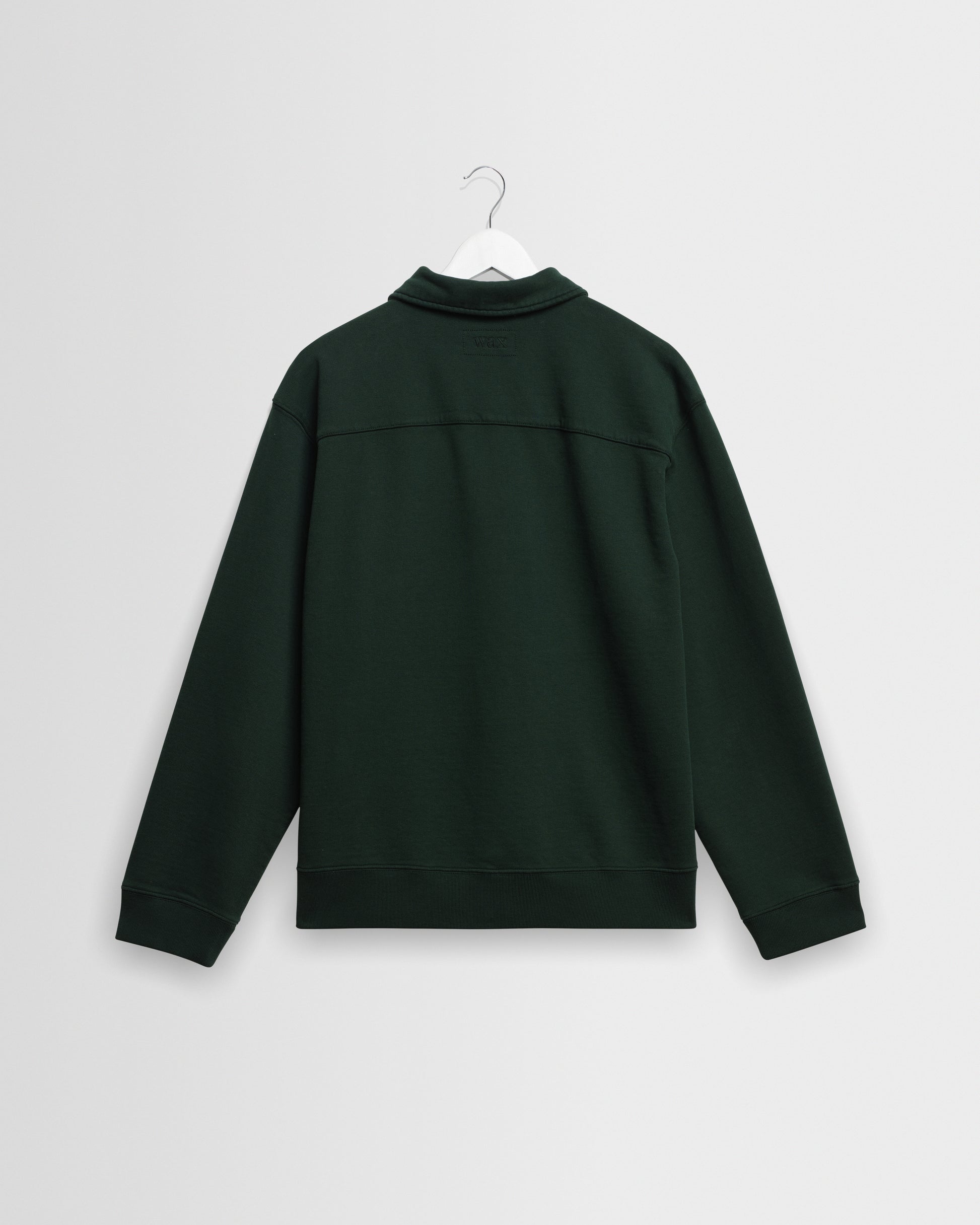 Wax Reeve Quarter Zip Sweatshirt - Washed Green