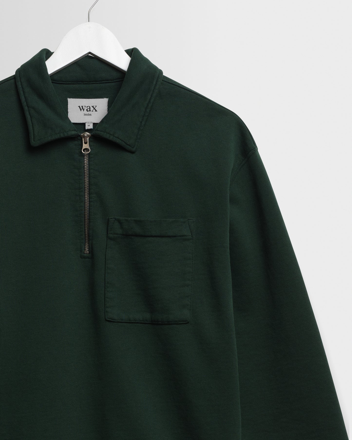 Reeve Quarter Zip Sweatshirt - Washed Green