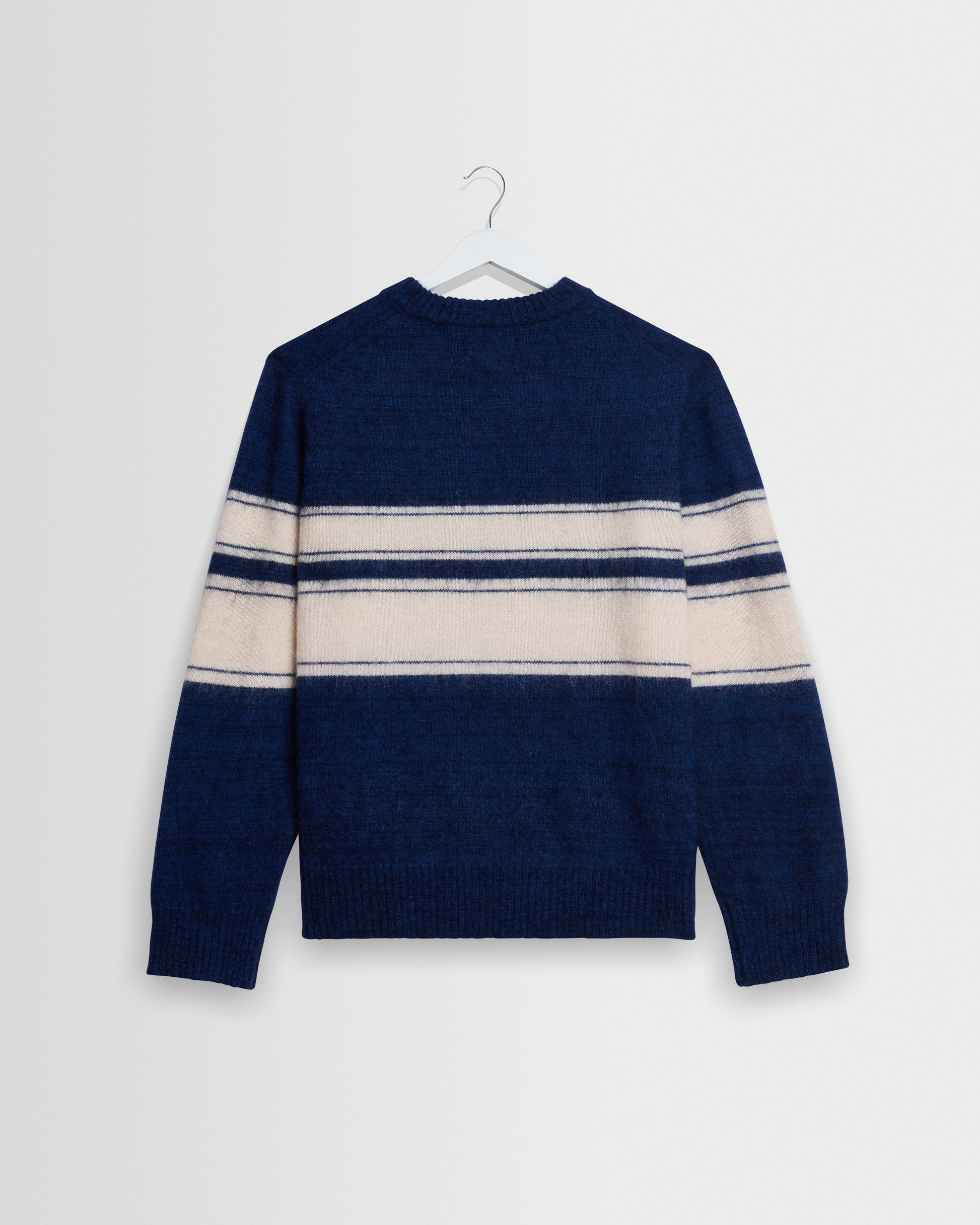 Wax Wilde Crew Brush Retro Stripe - Blue/Ecru