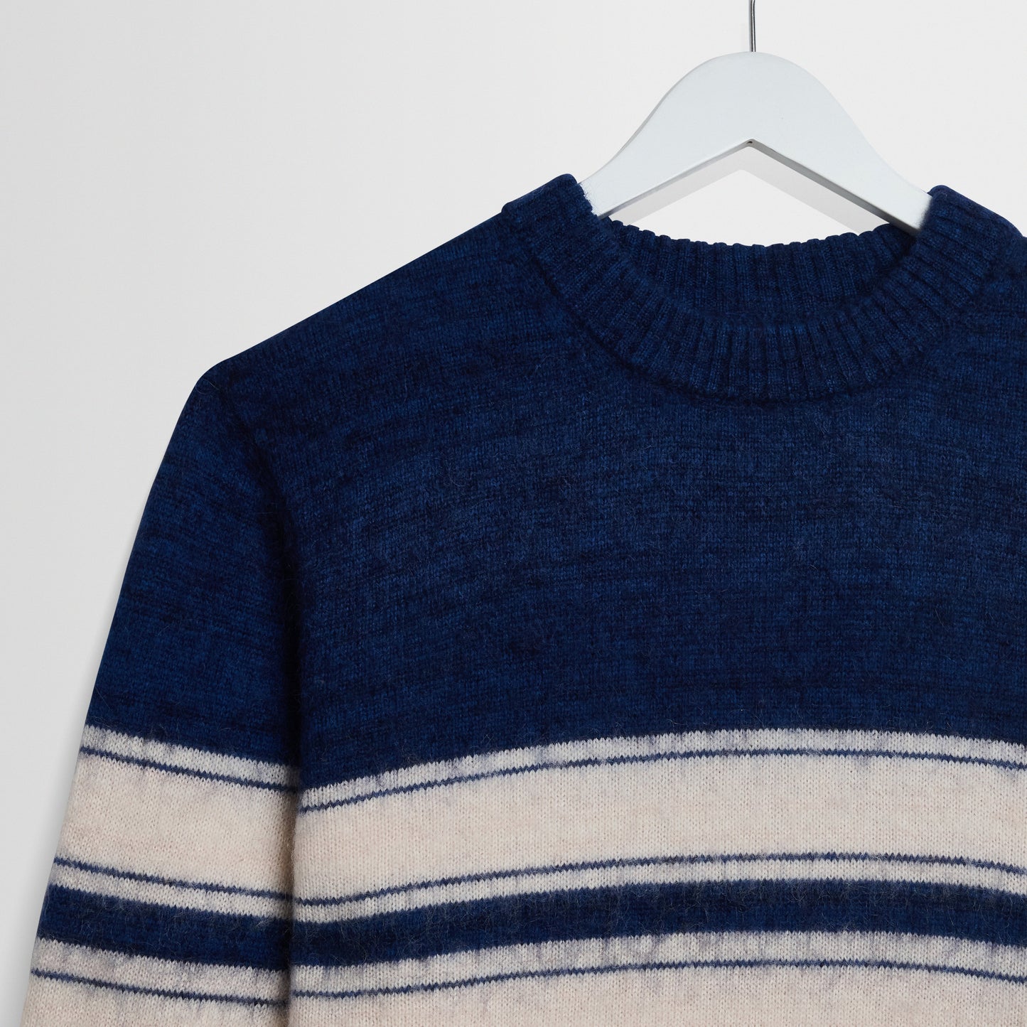 Wilde Crew Brush Retro Stripe - Blue/Ecru