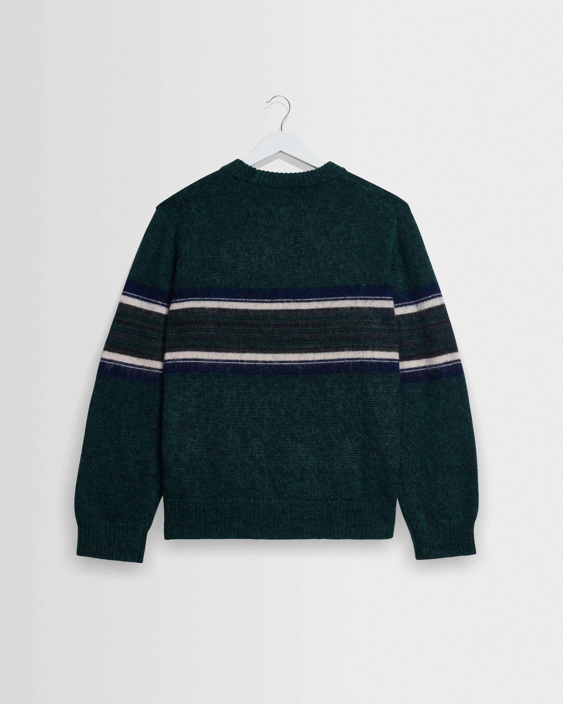 Wax Wilde Crew Brush Preppy Stripe - Dark Green