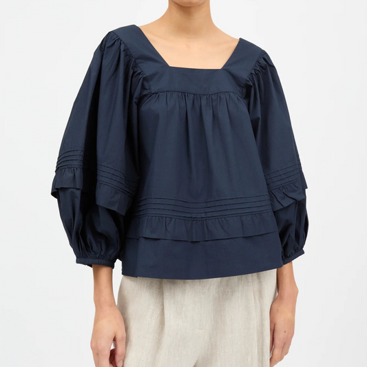 Alice Blouse - Dark Navy
