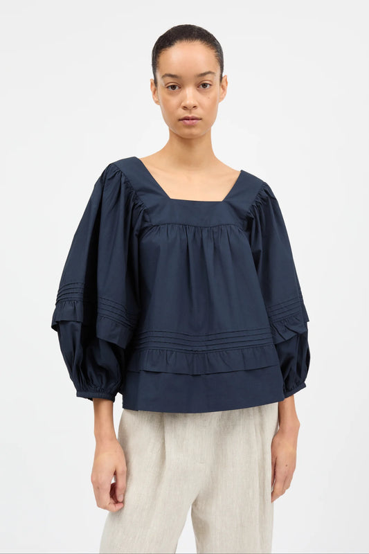Alice Blouse - Dark Navy