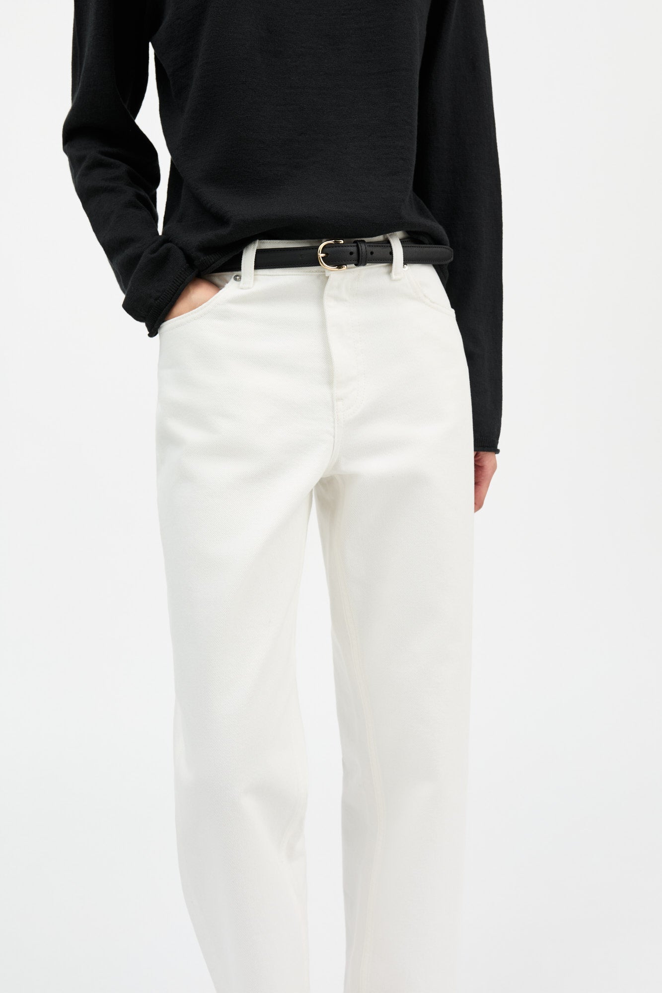 Allison Cropped Jeans - Optic White