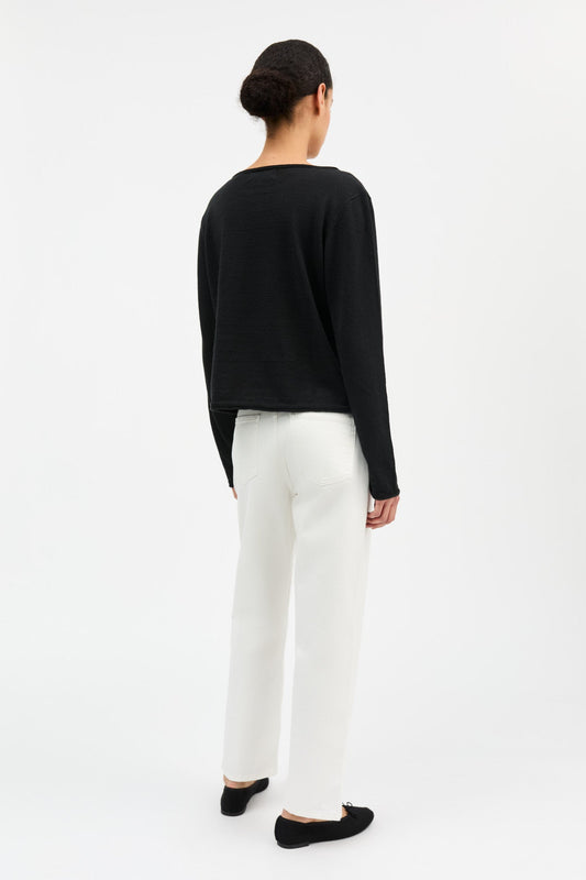 Allison Cropped Jeans - Optic White
