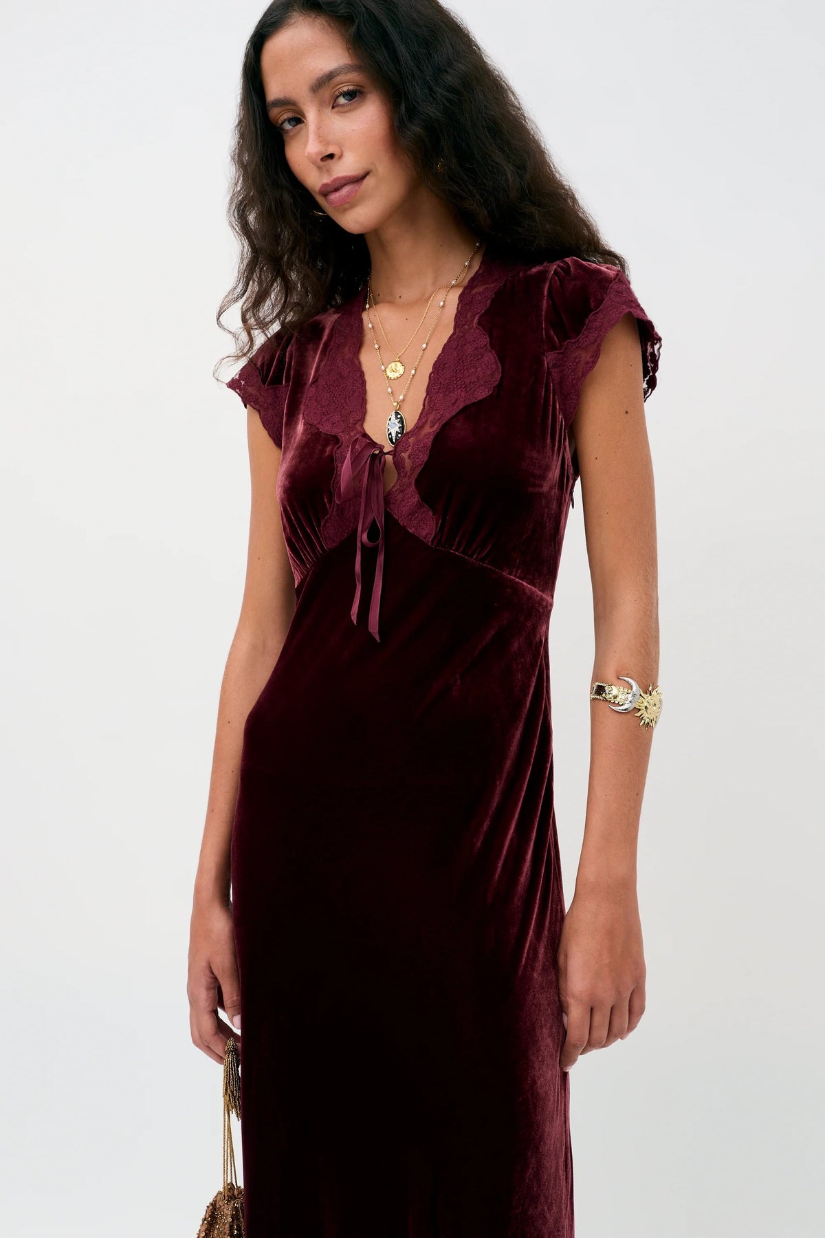 Amari Dress - Bordeaux