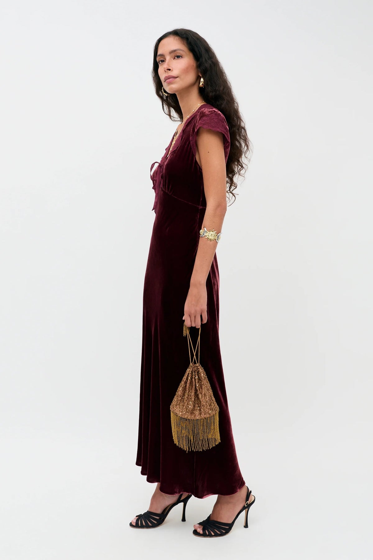 Amari Dress - Bordeaux