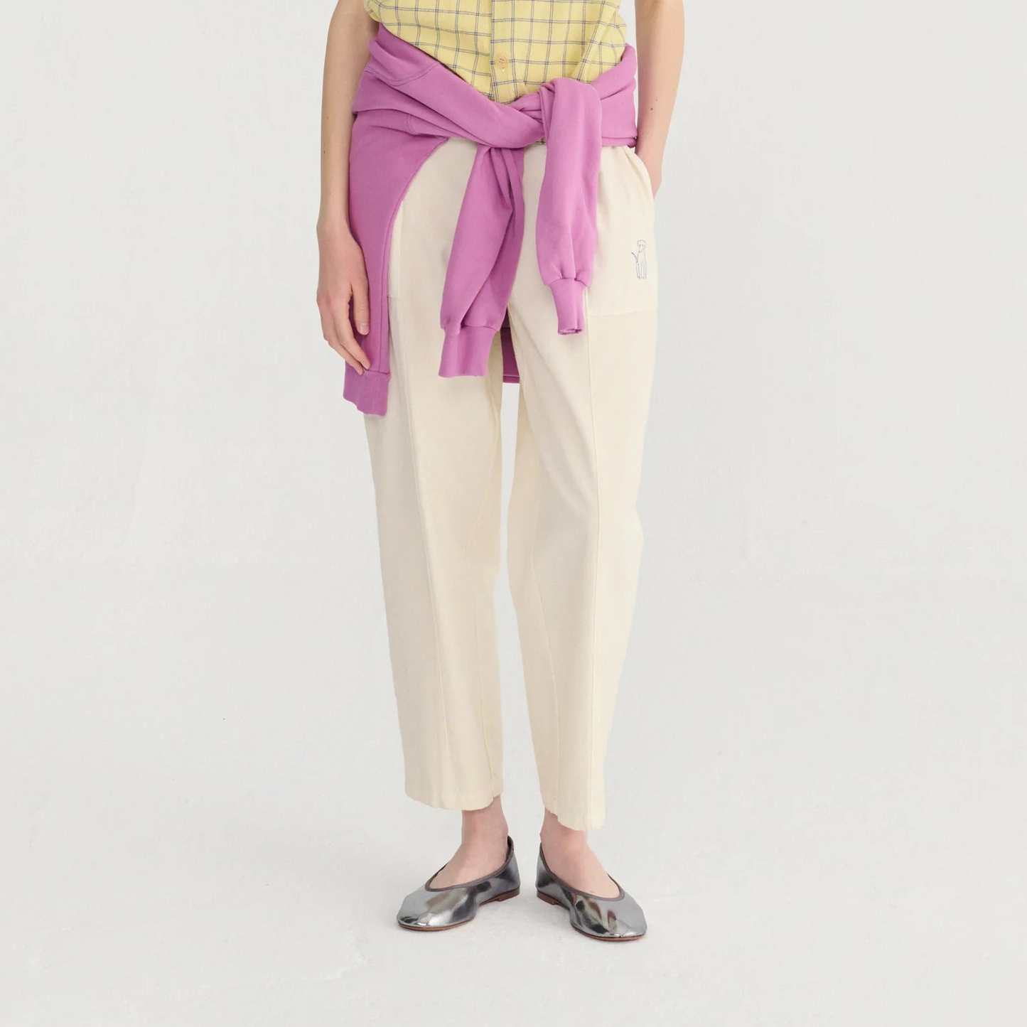 Ecru Cocoon Pants - Off White