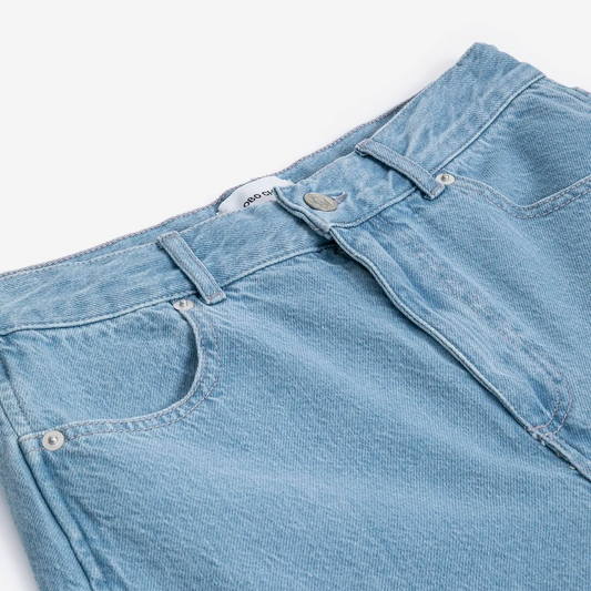 Simple Pear High Waist Jeans - Light Blue Denim