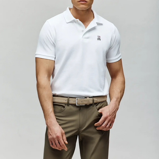 Classic Pique Polo Shirt - White