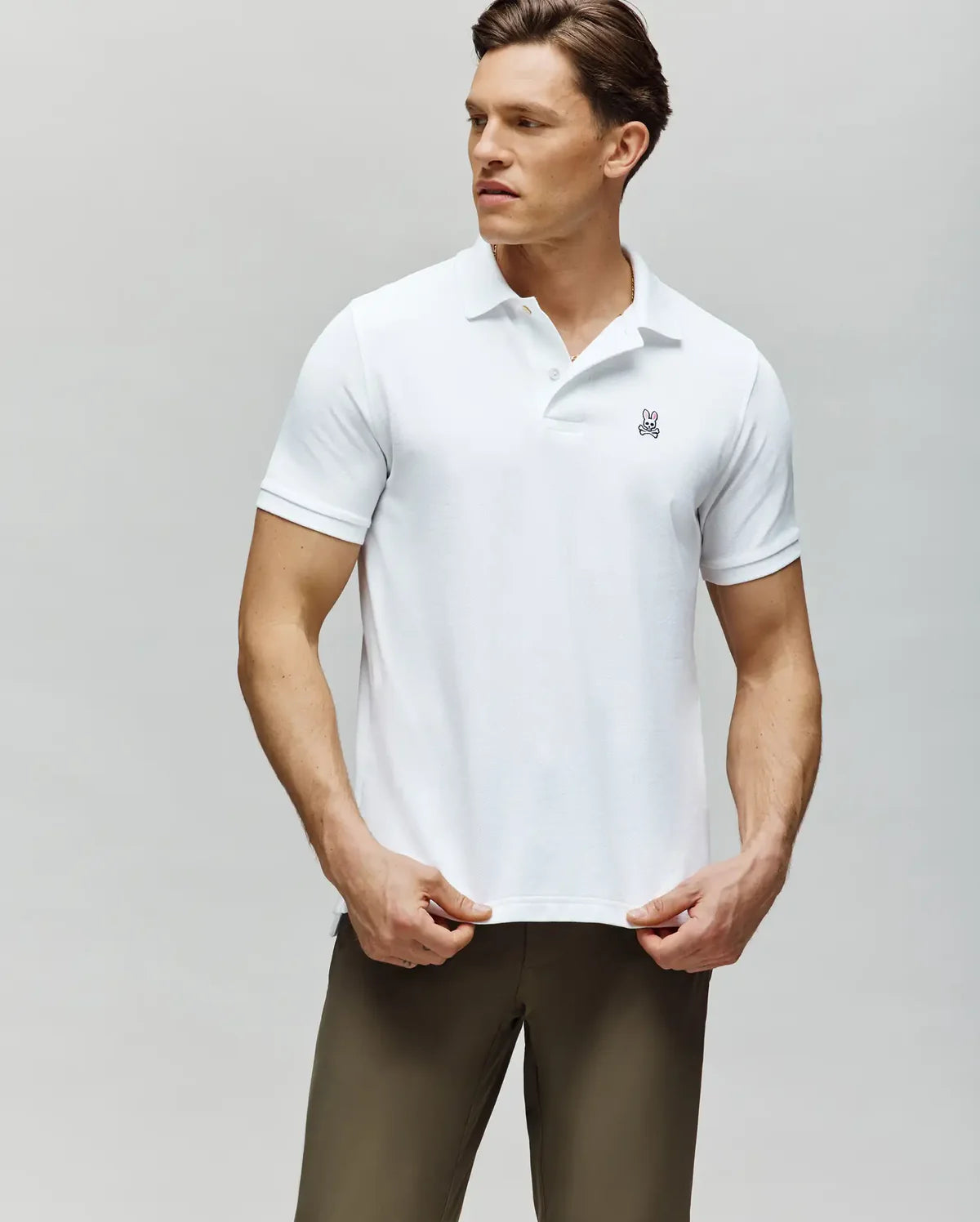 Classic Pique Polo Shirt - White
