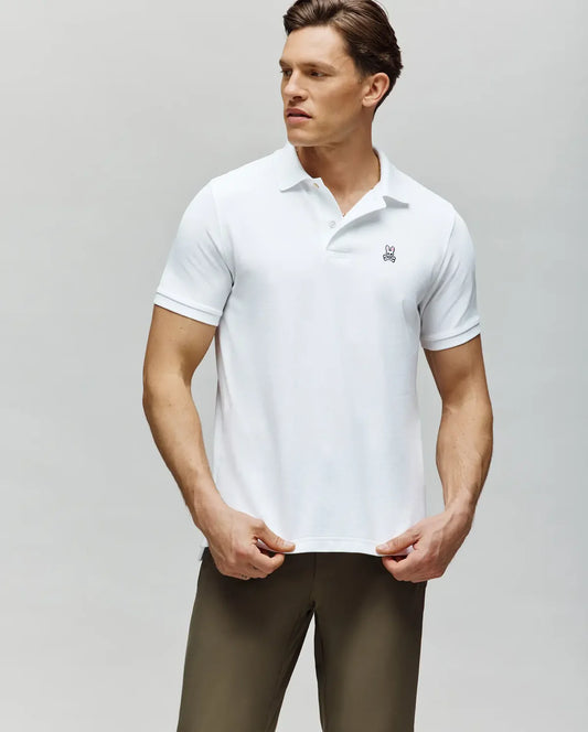 Classic Pique Polo Shirt - White
