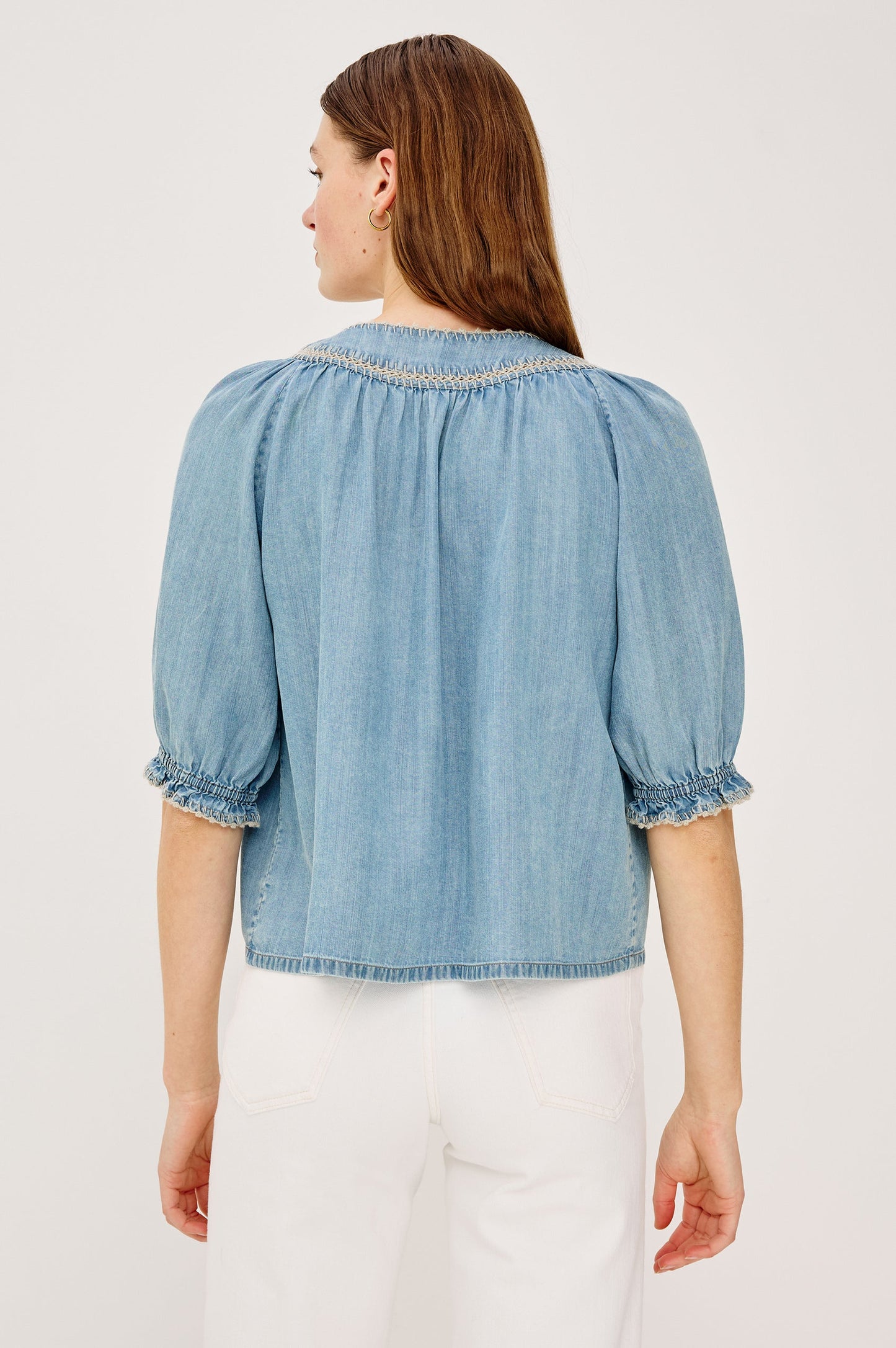 Belina Top - Washed Blue