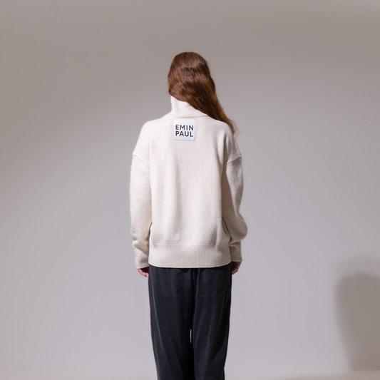 High Neck Jumper - Cream