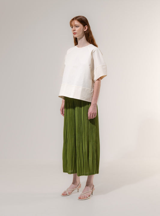 Curve Sleeve Blouse - Cream