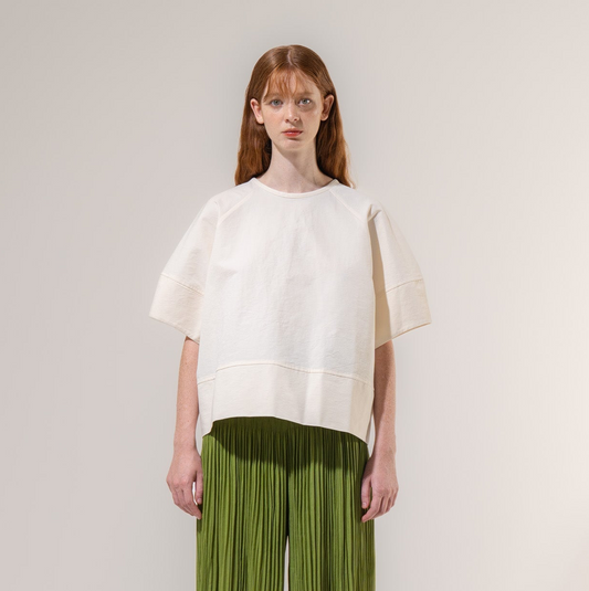 Curve Sleeve Blouse - Cream